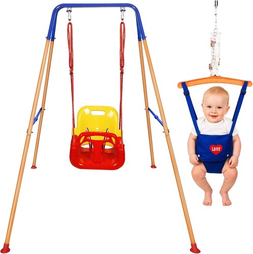 Baby toddler swing set folding - toddler,