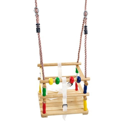 Wooden baby swing seat - wooden, with