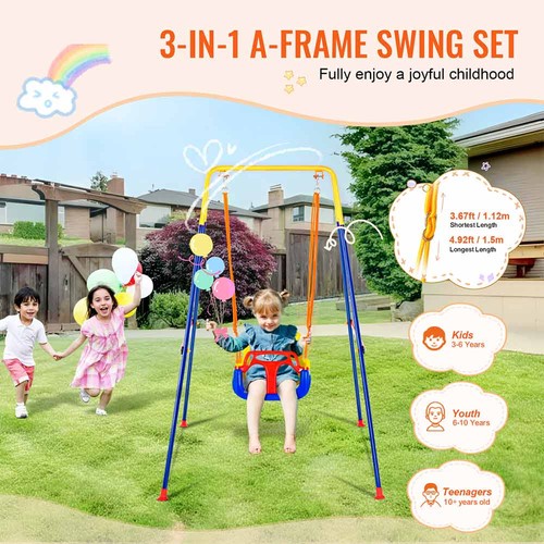 Toddler swing set with - swing,