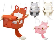 LADIDA Wooden Baby Swing, safe