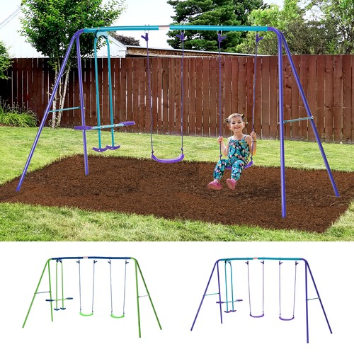 Metal garden swing seesaw - swing, set